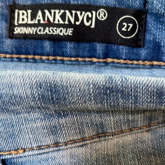 Blank NYC Skinny Classique Split Hem Two Tone Jean - Picture 6 of 13